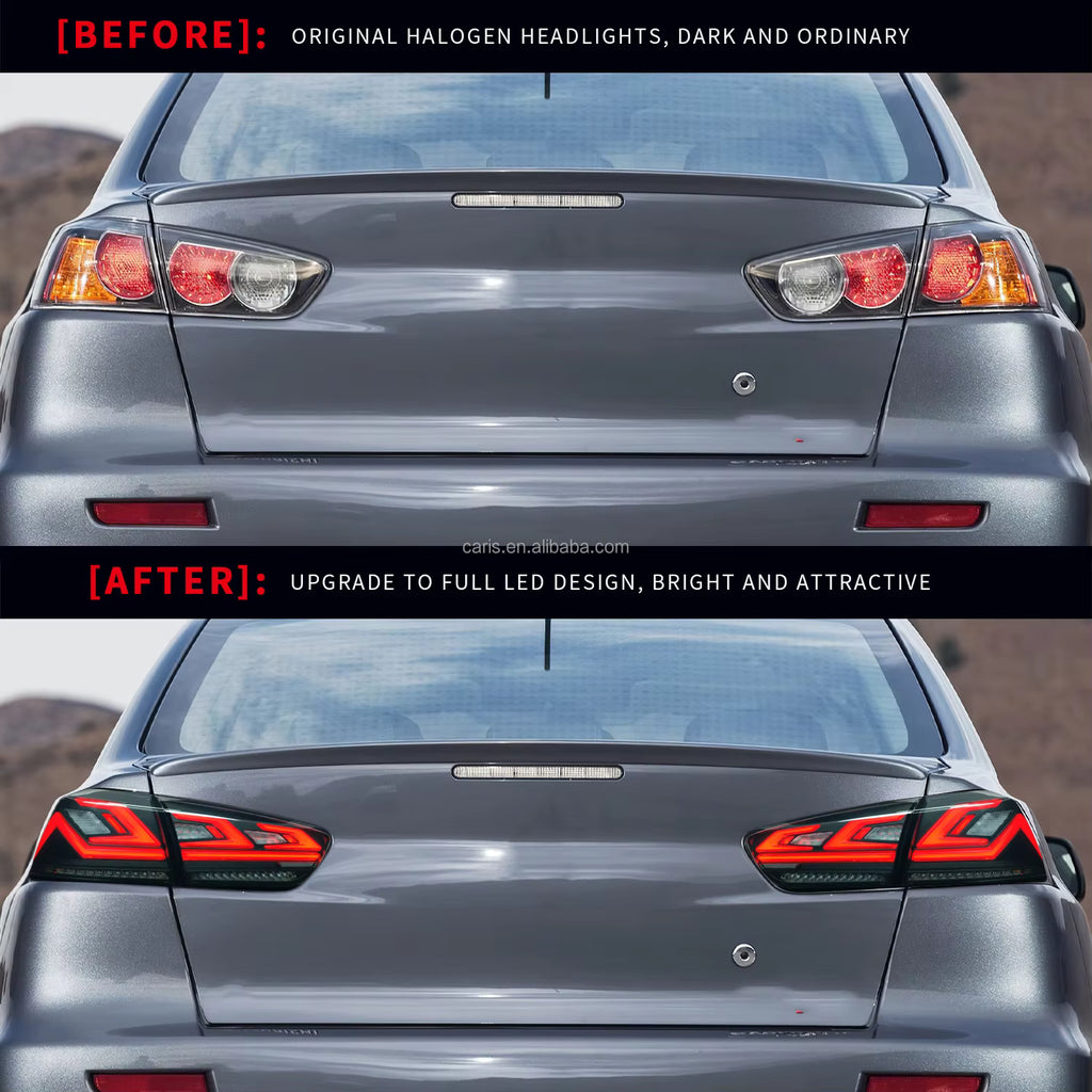 New Full LED Tail Lights for 2008–2017 Mitsubishi Lancer (Plug & Play)