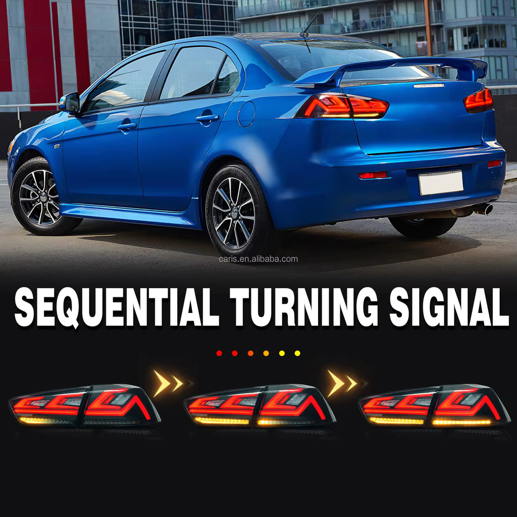 New Full LED Tail Lights for 2008–2017 Mitsubishi Lancer (Plug & Play)