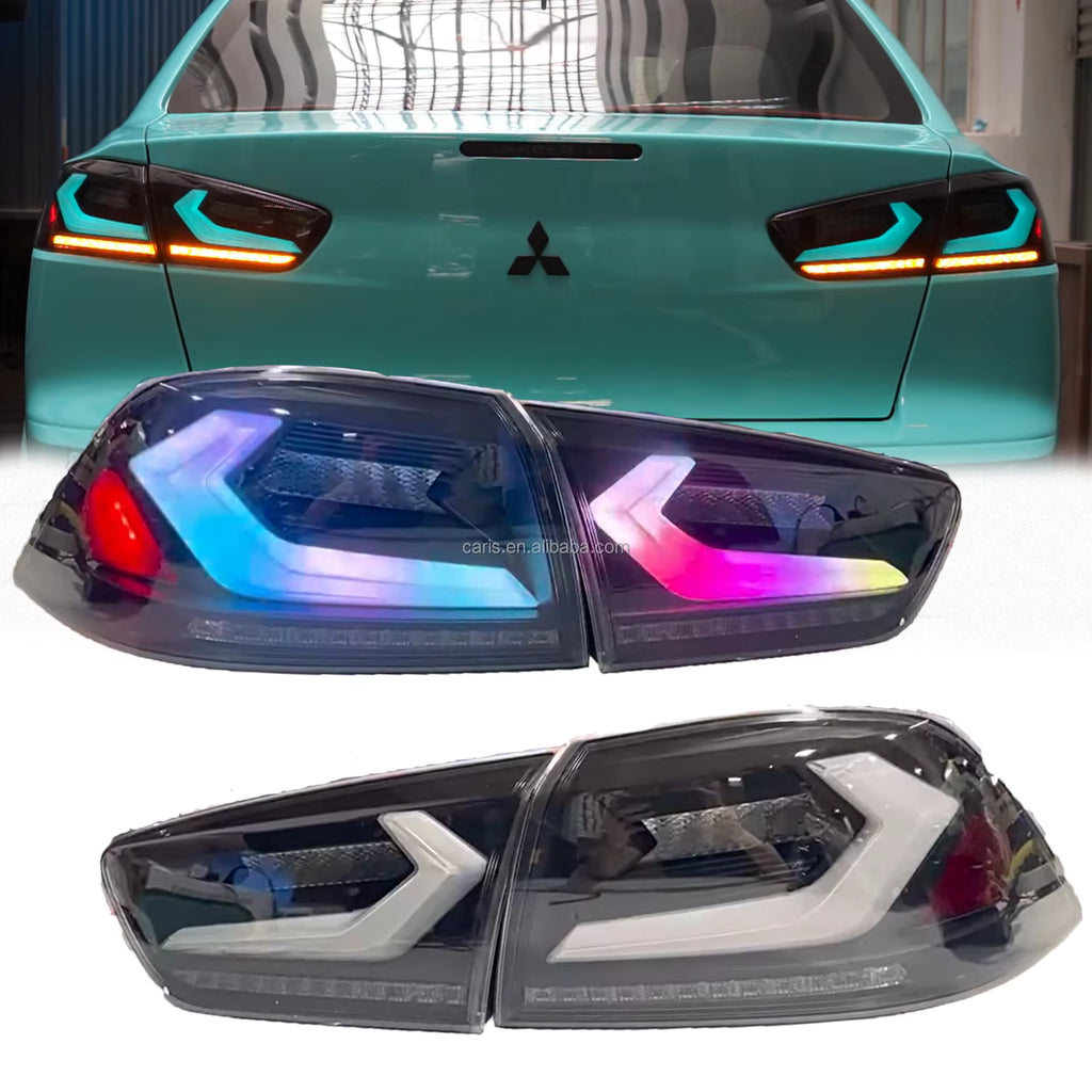 Archaic RGB Full LED Tail Lights for 2008–2018 Mitsubishi Lancer