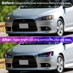 Archaic RGB Full LED Headlights for Mitsubishi Lancer (2008–Up)