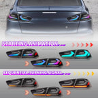 Archaic RGB Full LED Tail Lights for 2008–2018 Mitsubishi Lancer