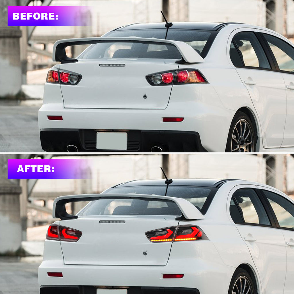 2008-2018 Mitsubishi Lancer Archaic New Design Full LED Rear Lamp with Startup Animation LED Tail Lights
