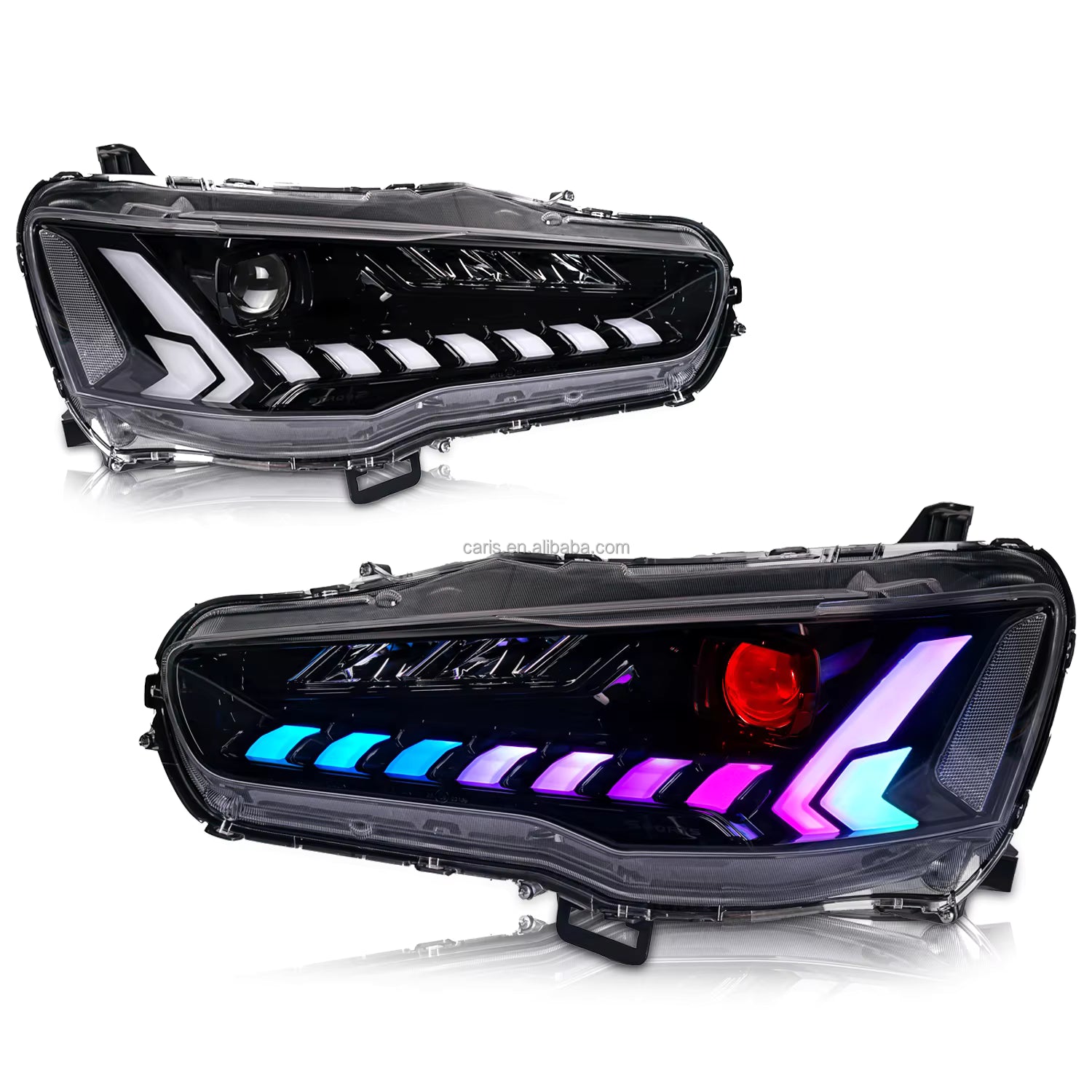 Archaic RGB Full LED Headlights for Mitsubishi Lancer (2008–Up)