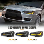 Demon Eye LED Projector Headlight For Mitsubishi Lancer 2008-2017