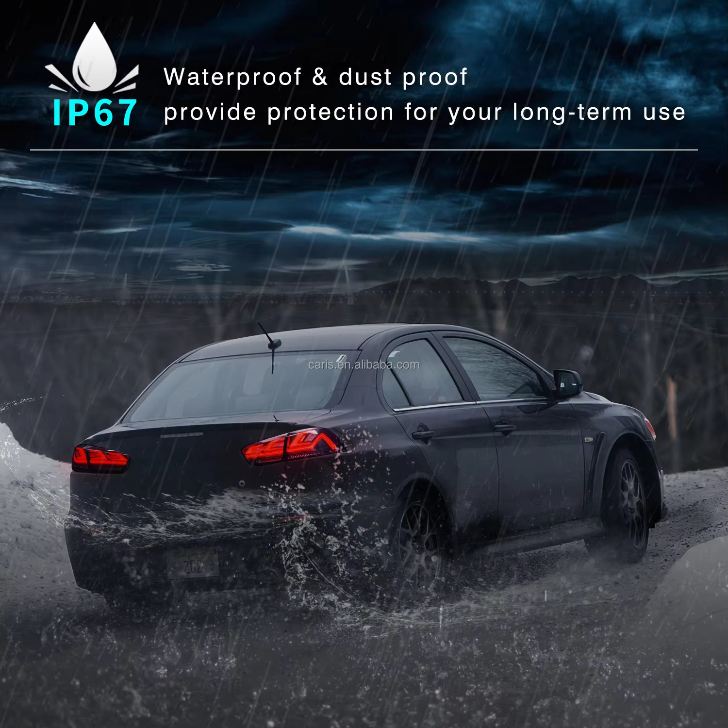 New Full LED Tail Lights for 2008–2017 Mitsubishi Lancer (Plug & Play)