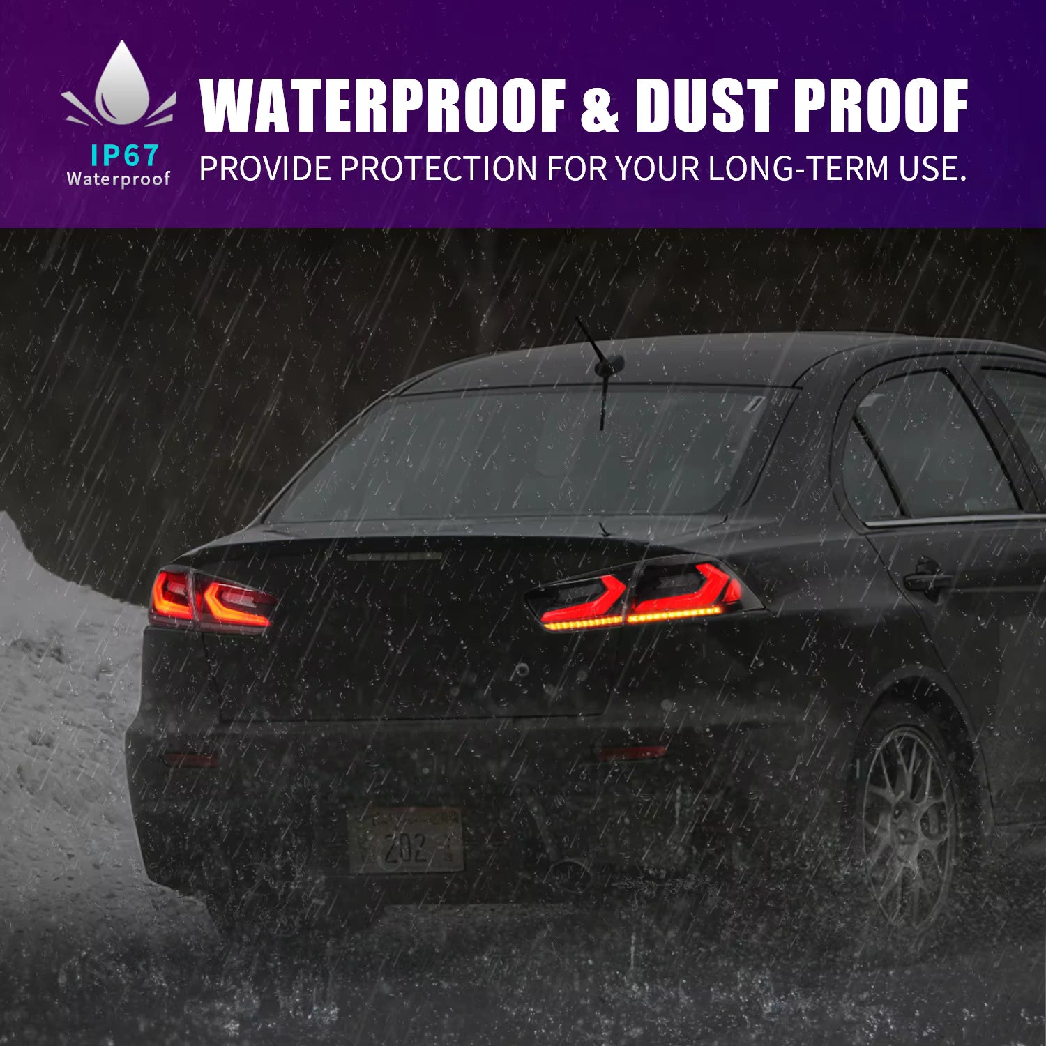 2008-2018 Mitsubishi Lancer Archaic New Design Full LED Rear Lamp with Startup Animation LED Tail Lights