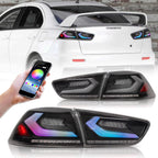 Archaic RGB Full LED Tail Lights for 2008–2018 Mitsubishi Lancer