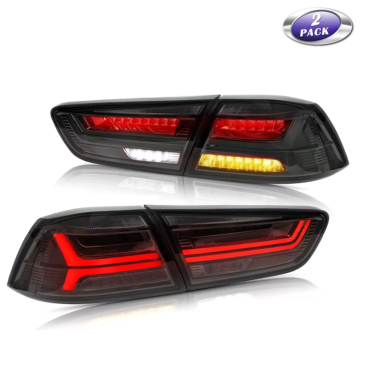 Mitsubishi Lancer Full LED Tail Lights with Sequential Indicators & Dynamic Startup