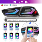 Archaic RGB Full LED Tail Lights for 2008–2018 Mitsubishi Lancer