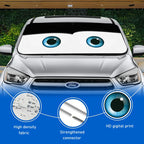 Foldable Cartoon Eyes Windshield Sunshade Umbrella