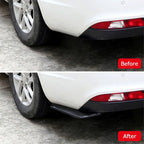 2pcs Universal Car Rear Bumper Lip Diffuser Splitter Spoiler Scratch Protector Black/Carbon Fiber