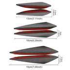 6PCS Universal Front Bumper Lip Canards Diffuser Splitter Fins Spoiler