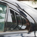 Mitsubishi Lancer Rear Window Side Cover Trim Carbon Fiber/Black Style