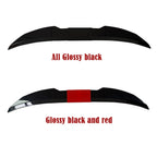 New Style Universal 3pcs Sedan Rear Trunk Tail Rear Wing Spoiler 117-127cm Adjustable DIY Refit Boot Wings Spoiler Car Accessory