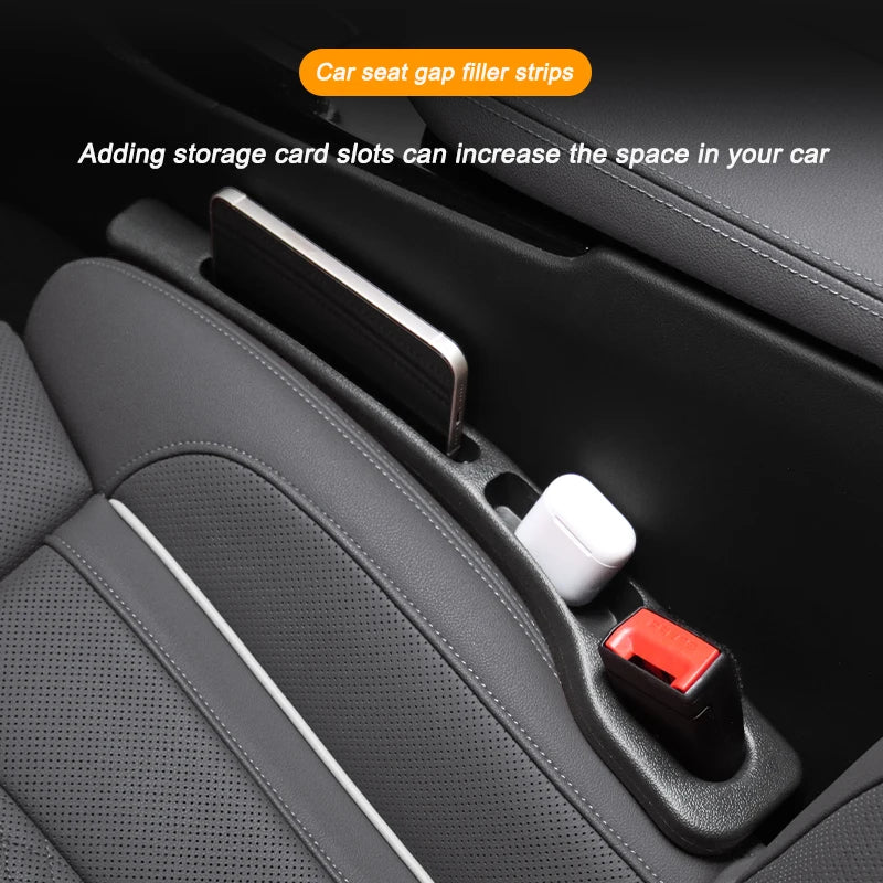 2PCS Universal Car Seat Gap Filler Plug – Leak-Proof Side Seam Wallet & Phone Holder