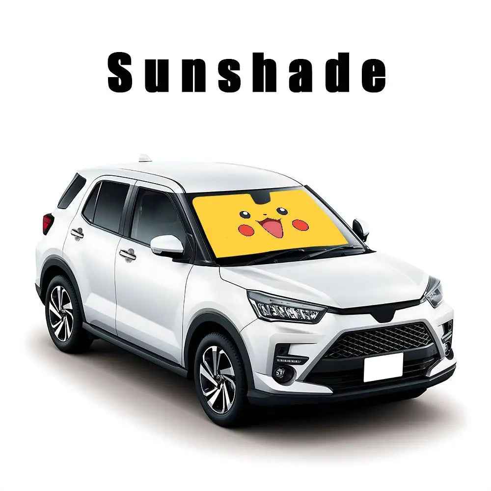 Cute Anime Pokemons Car SunShade Covers