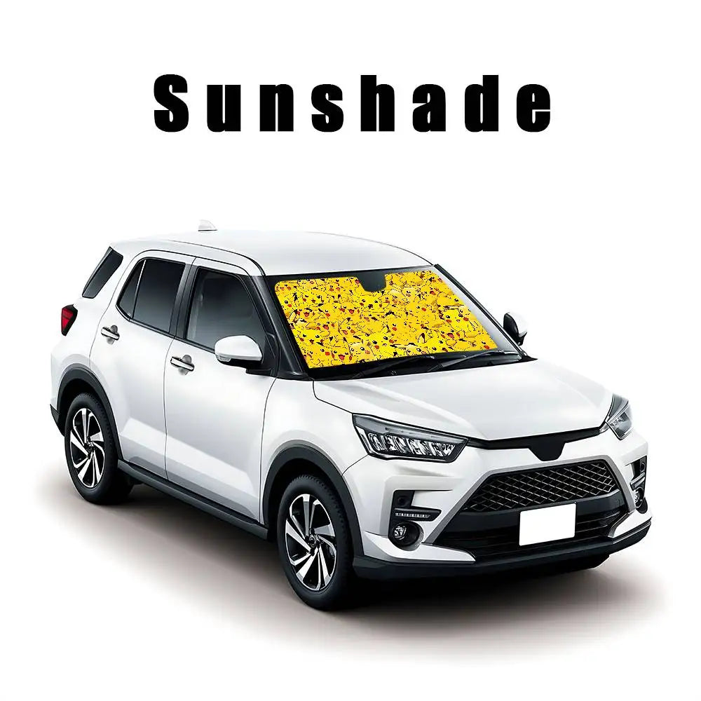 Cute Anime Pokemons Car SunShade Covers
