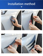 6PCS Universal Front Bumper Lip Canards Diffuser Splitter Fins Spoiler