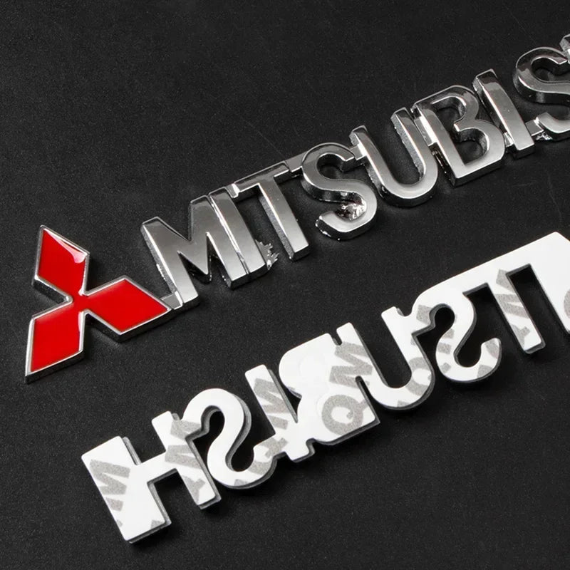 Car Front Fender Emblem Side Badge for Mitsubishi  Lancer Outlander ASX Pajero L200 Eclipse Galant