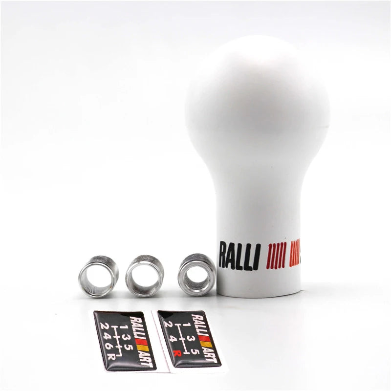 Ralliart 5/6 Speed Racing Gear Shift Knob Resin Shifter for Mitsubishi