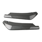 2pcs Universal Car Rear Bumper Lip Diffuser Splitter Spoiler Scratch Protector Black/Carbon Fiber