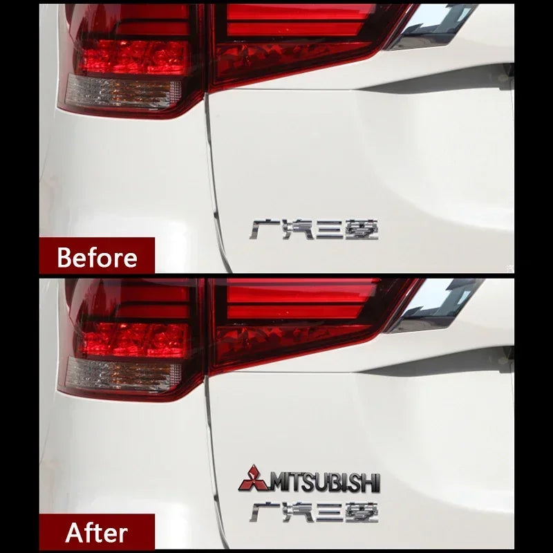 Car Front Fender Emblem Side Badge for Mitsubishi  Lancer Outlander ASX Pajero L200 Eclipse Galant