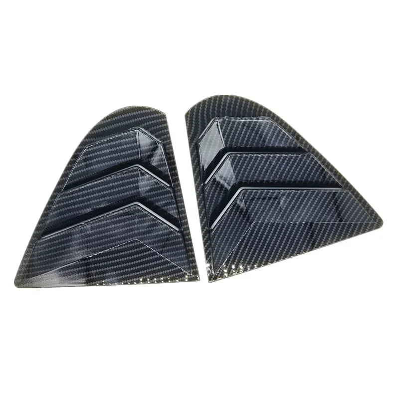 Mitsubishi Lancer Rear Window Side Cover Trim Carbon Fiber/Black Style