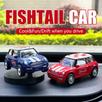 Premium Drifting Car Dashboard Ornament – Fishtail Swinging Tail Wag Interior Decor Accessory