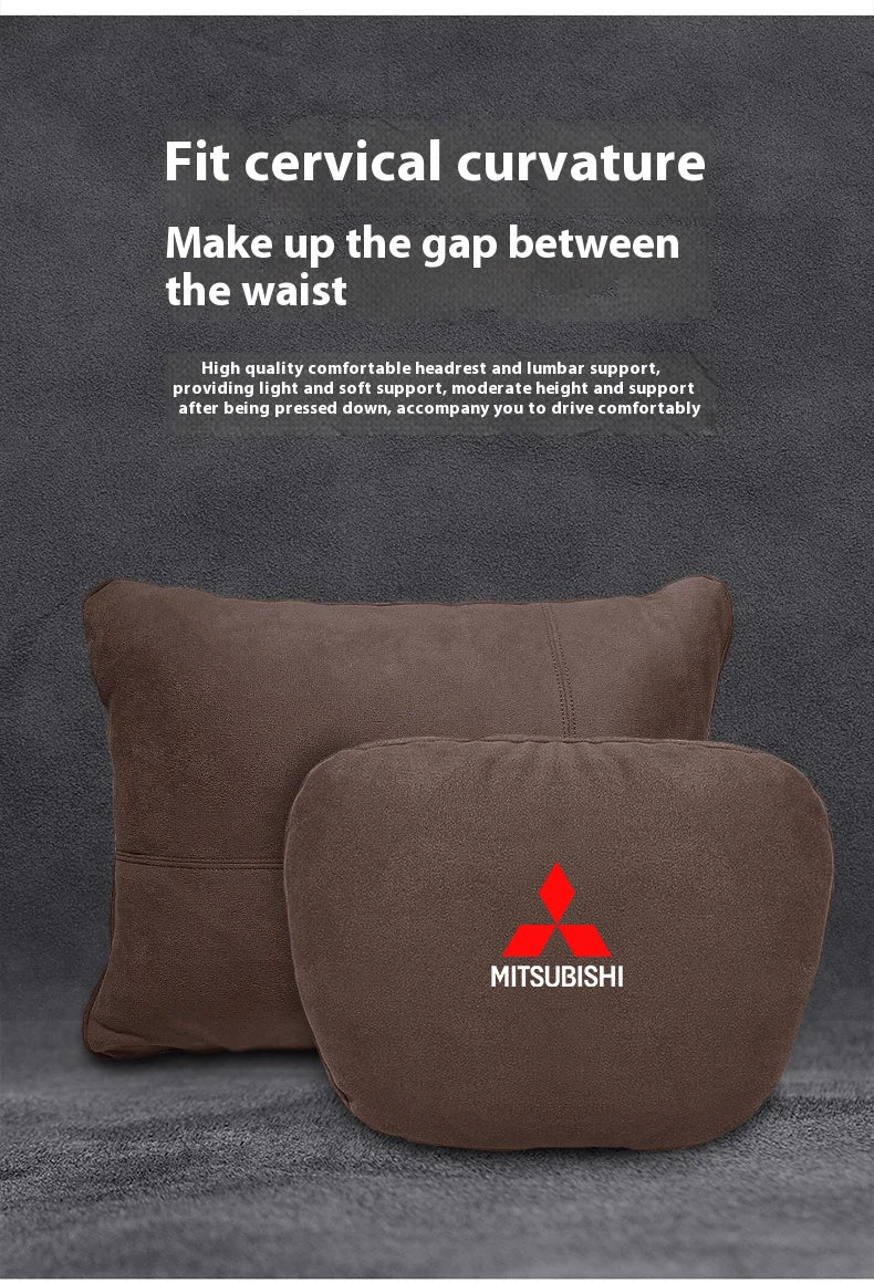Neck Support & Lumbar Rest Cushion for Mitsubishi Lancer Outlander Pajero ASX L200
