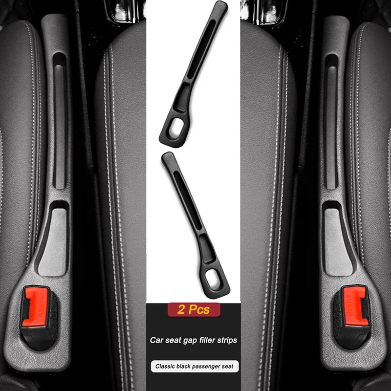 2PCS Universal Car Seat Gap Filler Plug – Leak-Proof Side Seam Wallet & Phone Holder
