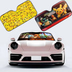 Cute Anime Pokemons Car SunShade Covers