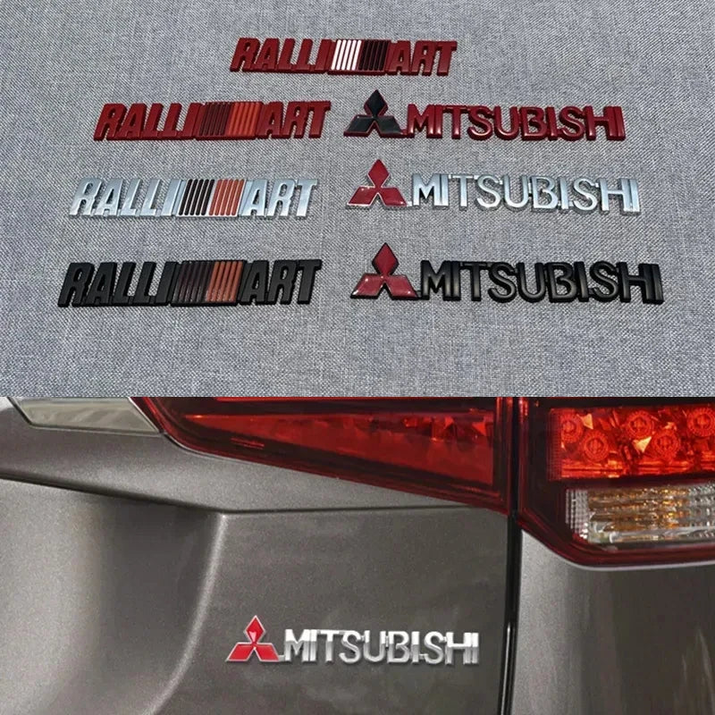 Car Front Fender Emblem Side Badge for Mitsubishi  Lancer Outlander ASX Pajero L200 Eclipse Galant