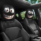 2PCS Halloween Car Headrest Covers – Funny Cartoon Eye Design Seat Headrest Protectors