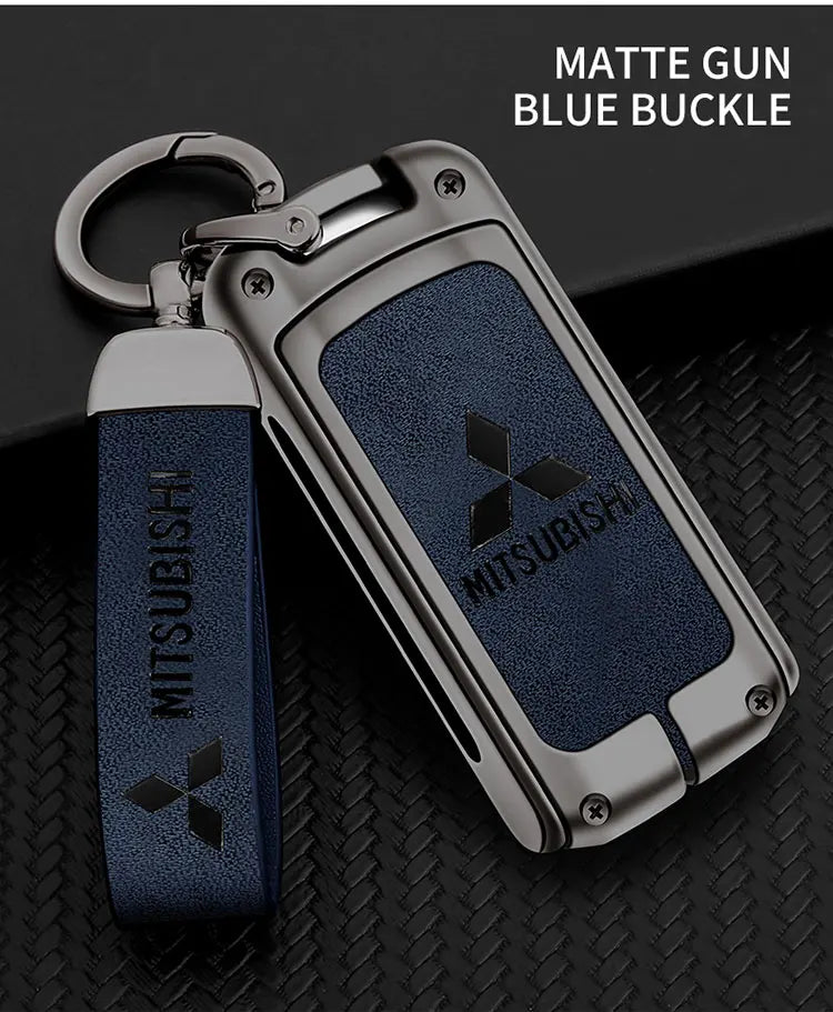 Car Alloy Key Case For Mitsubishi Outlander Pajero Lancer EX Evolution X Ralliart Asx L200 Triton Colt