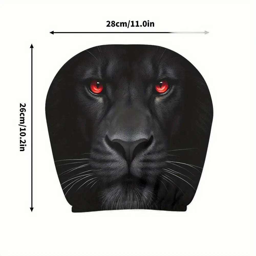 2PCS Halloween Car Headrest Covers – Funny Cartoon Eye Design Seat Headrest Protectors