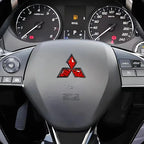 Epoxy Car Steering Wheel Center Sticker Emblem Badge For Mitsubishi Ralliart Cordia Pajero Outlander Eclipse Galant Mirage