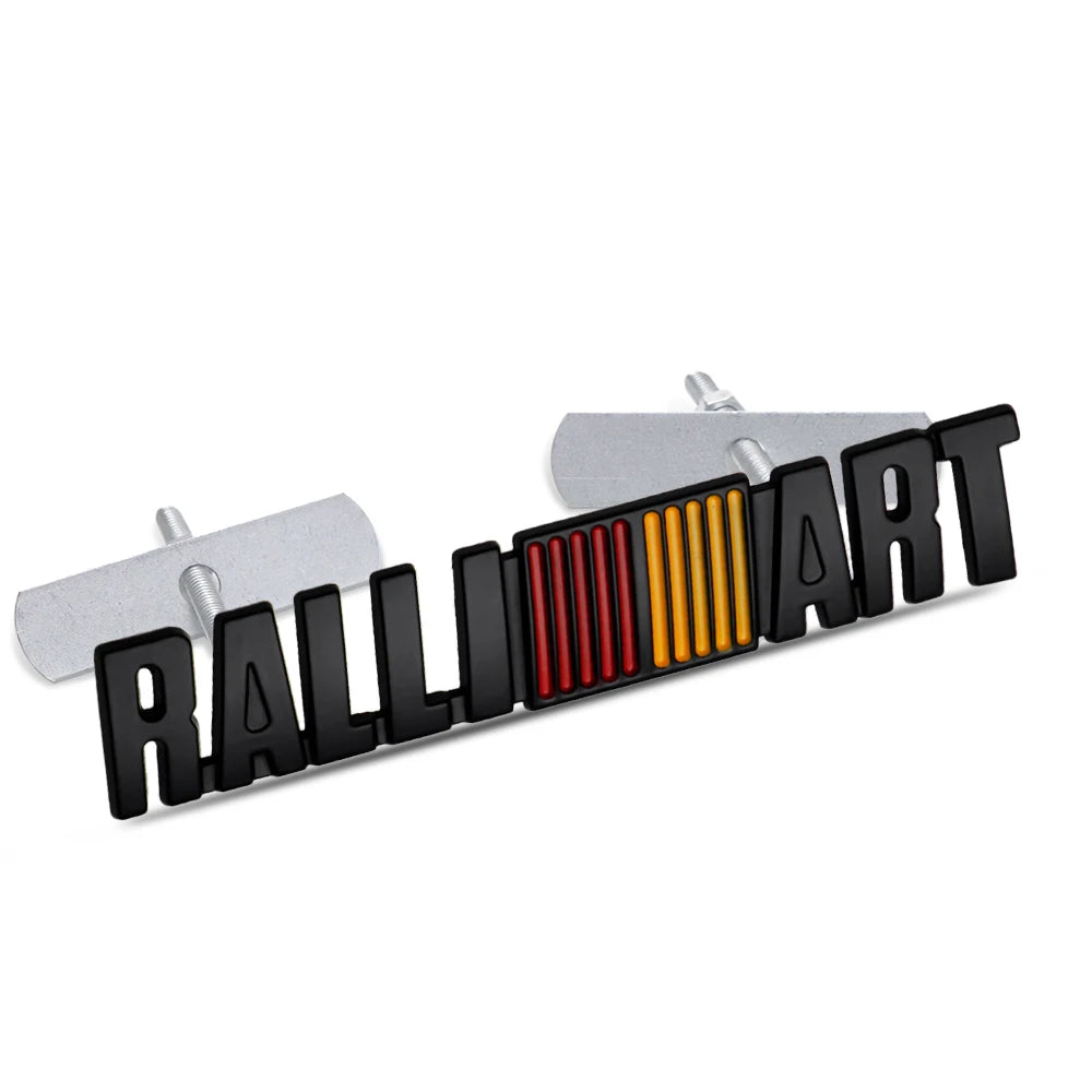 3D Metal Ralliart Car Badge Emblem Front Grille Trunk Sticker for Mitsubishi Lancer EVO ASX Pajero
