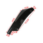 2pcs Universal Car Rear Bumper Lip Diffuser Splitter Spoiler Scratch Protector Black/Carbon Fiber