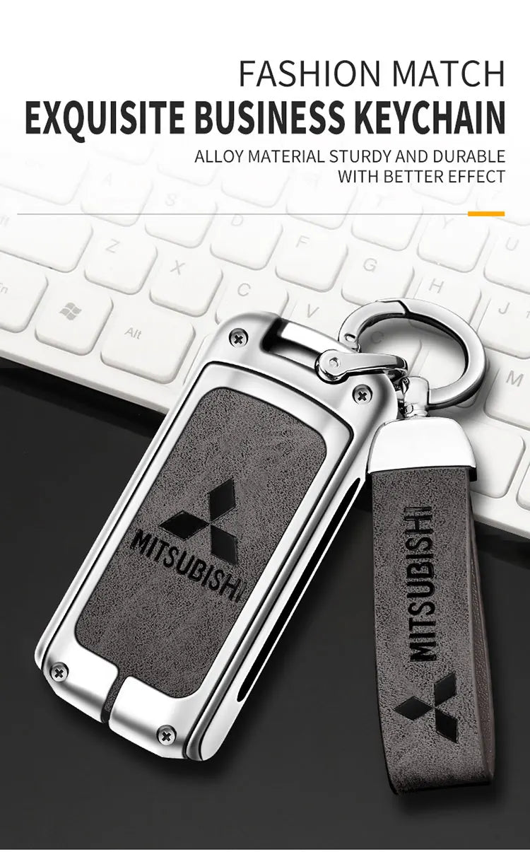 Car Alloy Key Case For Mitsubishi Outlander Pajero Lancer EX Evolution X Ralliart Asx L200 Triton Colt