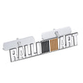 3D Metal Ralliart Car Badge Emblem Front Grille Trunk Sticker for Mitsubishi Lancer EVO ASX Pajero