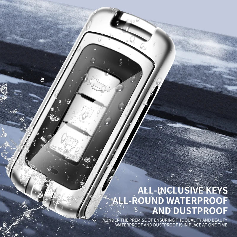 Car Alloy Key Case For Mitsubishi Outlander Pajero Lancer EX Evolution X Ralliart Asx L200 Triton Colt