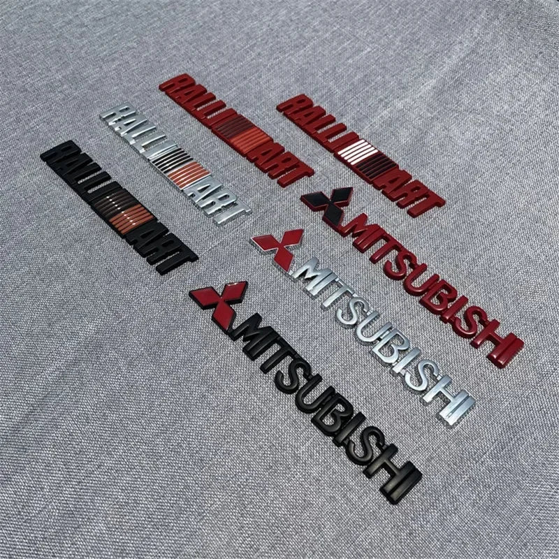 Car Front Fender Emblem Side Badge for Mitsubishi  Lancer Outlander ASX Pajero L200 Eclipse Galant