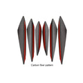 6PCS Universal Front Bumper Lip Canards Diffuser Splitter Fins Spoiler