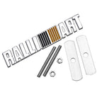 3D Metal Ralliart Car Badge Emblem Front Grille Trunk Sticker for Mitsubishi Lancer EVO ASX Pajero
