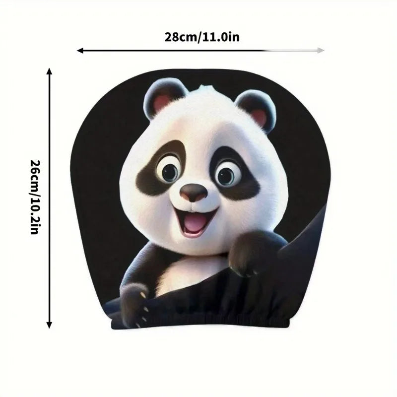 2PCS Halloween Car Headrest Covers – Funny Cartoon Eye Design Seat Headrest Protectors