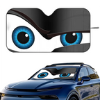 Cartoon Eyes Cute Car SunShade Windshield Foldable Three-layer Insulation Sunshade By Suction Cup Blocks UV Rays Sun