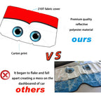 Foldable Cartoon Eyes Windshield Sunshade Umbrella