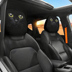 2PCS Halloween Car Headrest Covers – Funny Cartoon Eye Design Seat Headrest Protectors