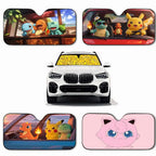 Cute Anime Pokemons Car SunShade Covers