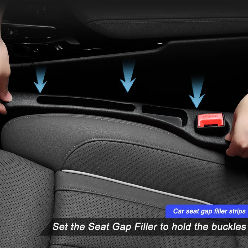 2PCS Universal Car Seat Gap Filler Plug – Leak-Proof Side Seam Wallet & Phone Holder